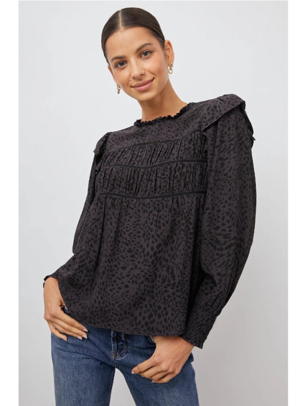 Rails Kadi Leopard Print Blouse